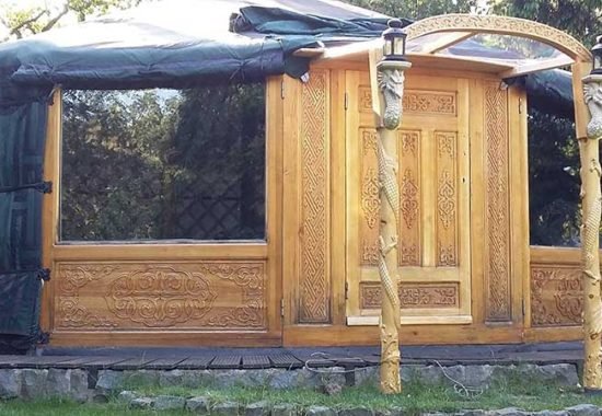 Curved yurt door More for yurts asia