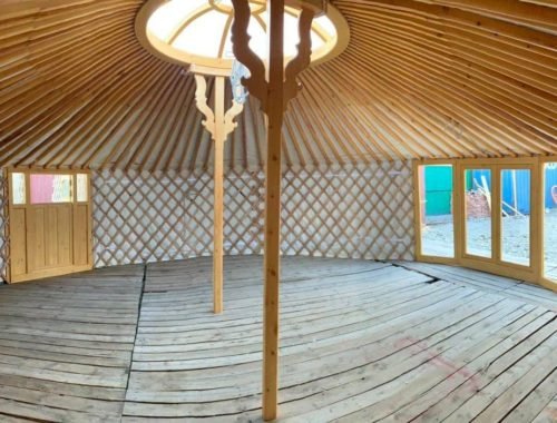 Big yurt inside