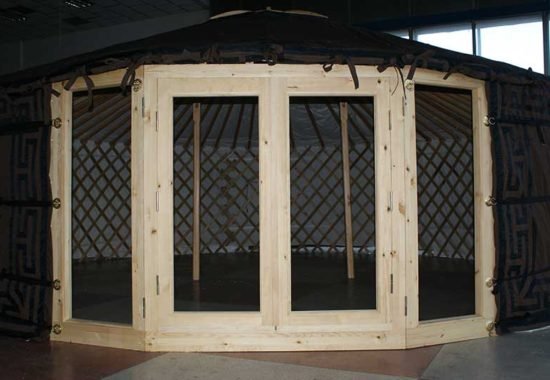 Garden window with yurt door More for yurts asia